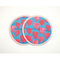 Bamboo Breast Pads - Love Hearts (1 Pair)