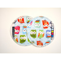Bamboo Breast Pads - Owls (1 Pair)