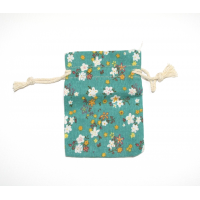 Menstrual Cup Bag - Green Flowers