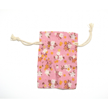 Menstrual Cup Bag - Pink Flowers - Cloth Mama