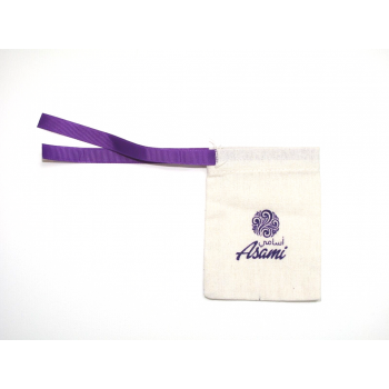 Menstrual Cup Bag - Purple Ribbon - Cloth Mama