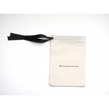 Menstrual Cup Bag - Black Ribbon - Cloth Mama