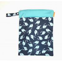 Large Wet Bag in Whales Design
