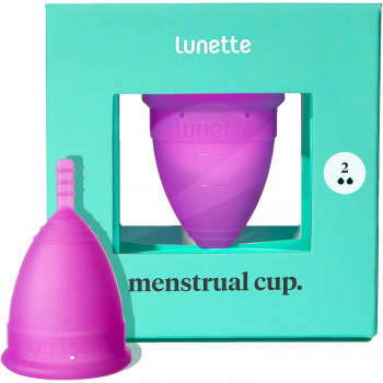 Lunette Menstrual Cup - Violet - Size 2 - Cloth Mama