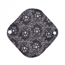 Bamboo Panty Liner / Light Flow Sanitary Pad - Black Lace