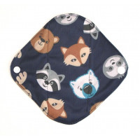 Bamboo Panty Liner / Light Flow Sanitary Pad - Racoons