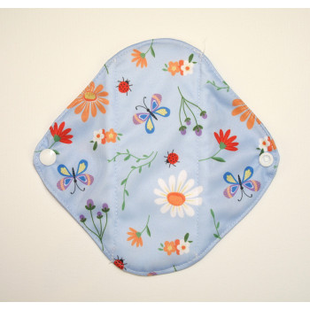 Bamboo Panty Liner / Light Flow Sanitary Pad - Wild Flowers - Cloth Mama