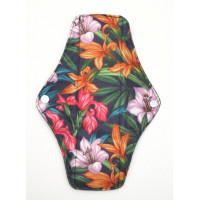 Charcoal Regular Flow Menstrual Pad - Floral Print
