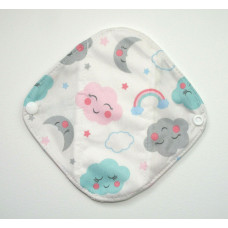 Bamboo Panty Liner / Light Flow Sanitary Pad - Clouds